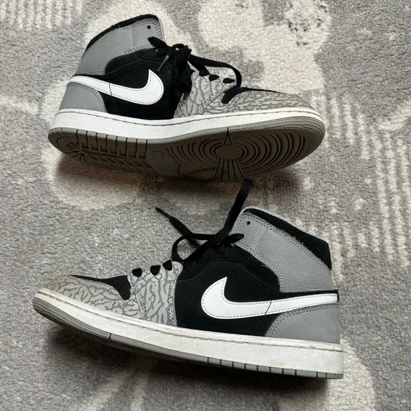 Nike Air Jordan 1 Mid Special Edition Elephant Print Sneaker